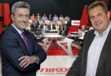 Ο Πάνος Καμμένος «στον ενικό» με τον Νίκο Χατζηνικολάου.